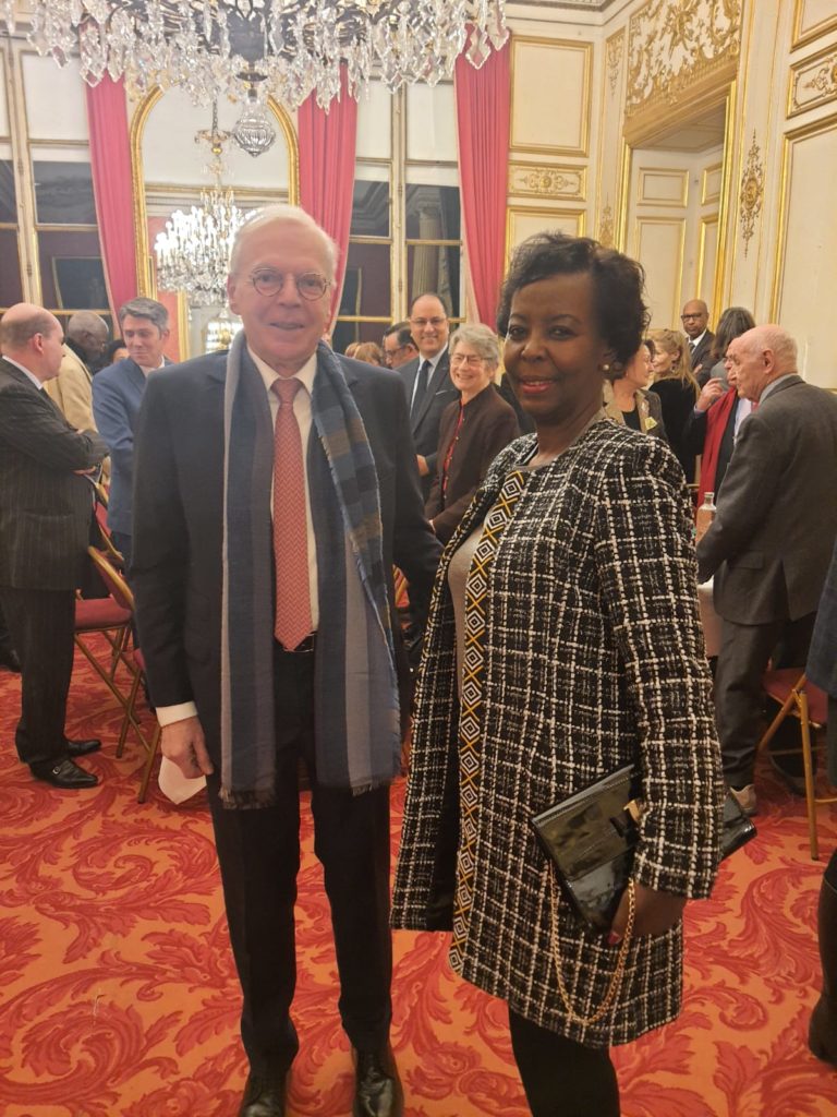 Alban Bogeat et Louise Mushikiwabo