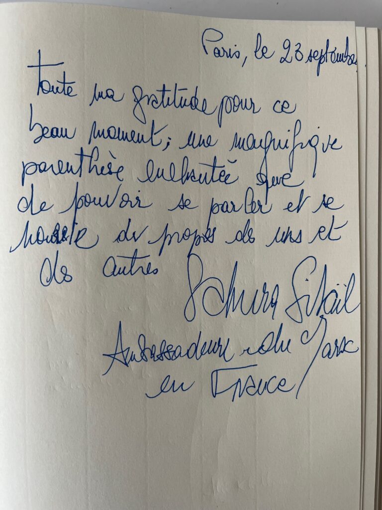 Livre d'or du 23 septembre 2025